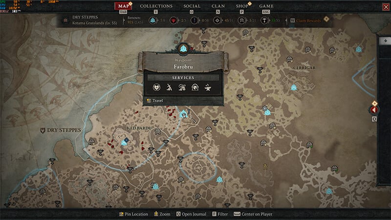 All Waypoint Locations in Diablo 4 - Waypoint Map