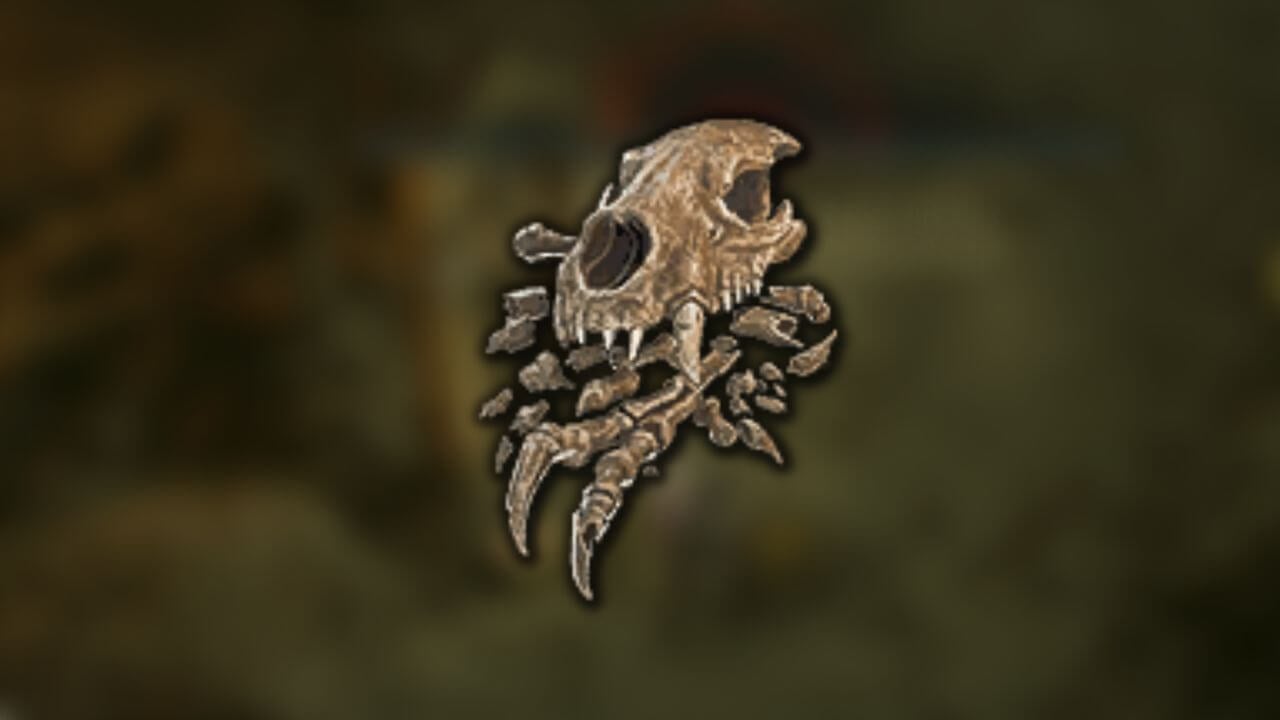 Crushed Beast Bones 2D Model in Diablo 4