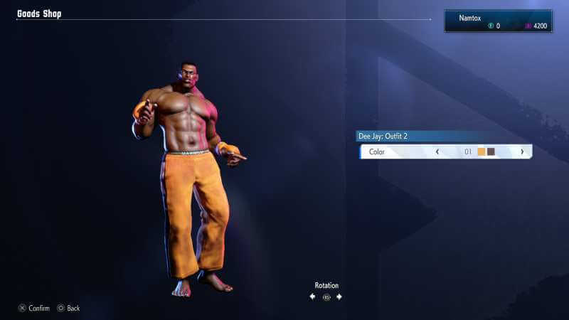 Dee Jay Street Fighter 6 Outfit 2 color 01
