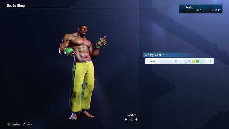 Dee Jay Street Fighter 6 Outfit 2 color 02