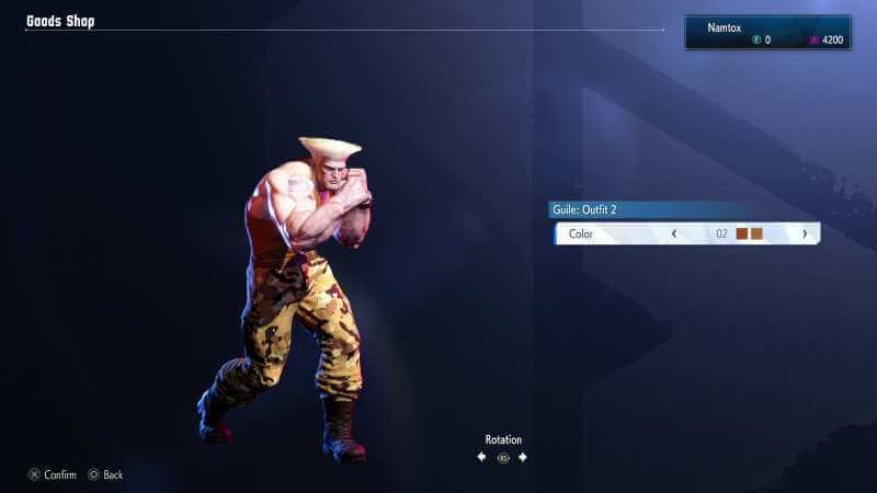 Guile Street Fighter 6 Outfit 2 color 02