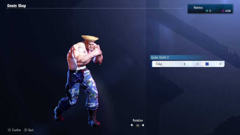 Guile Outfit 2 color 03