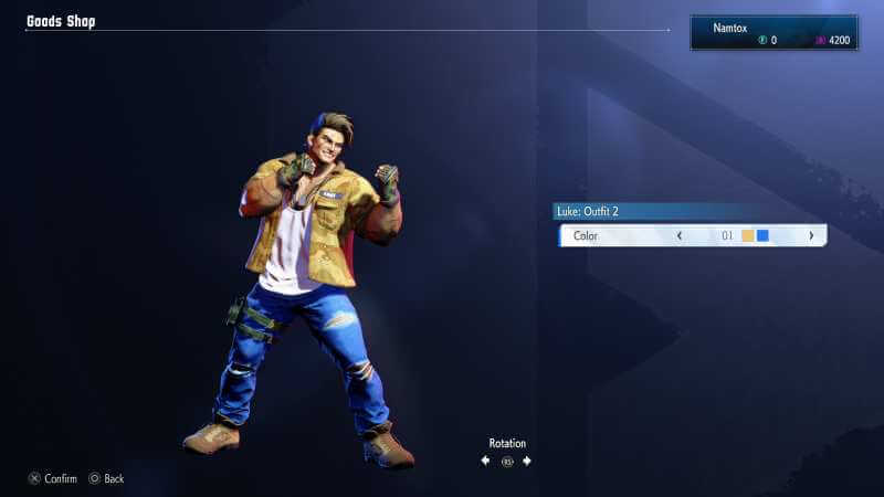 Luke Street Fighter 6 Outfit 2 color 01