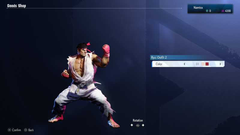 Ryu Street Fighter 6 Outfit 2 color 01