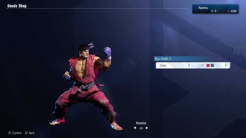 Ryu Outfit 2 color 07
