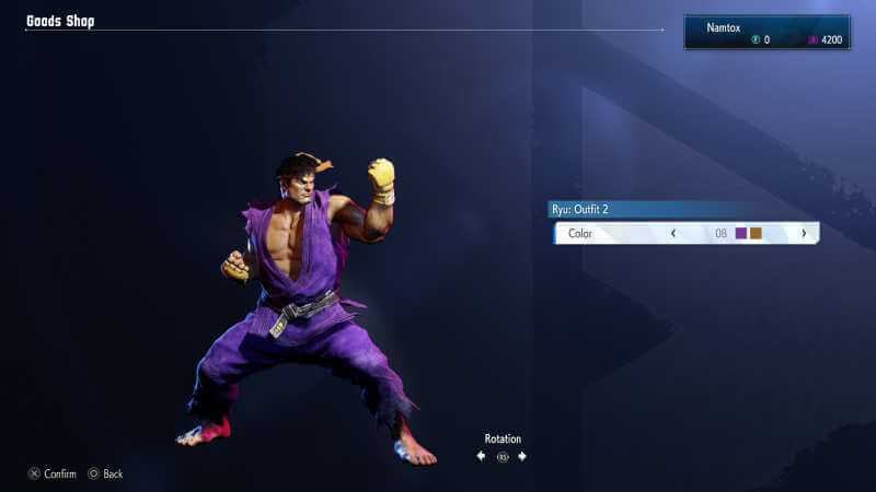 Ryu Street Fighter 6 Outfit 2 color 08