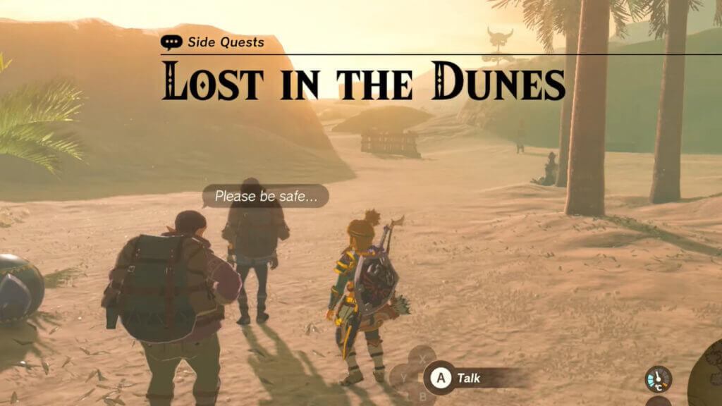 Lost in the Dunes in Tears of the Kingdom
