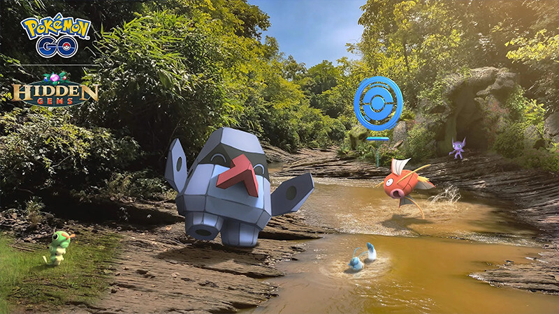 official poster art for searching for gold research day pokemon go