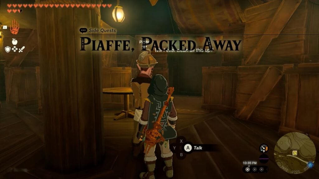 Piaffe, Packed Away in Zelda Tears of the Kingdom