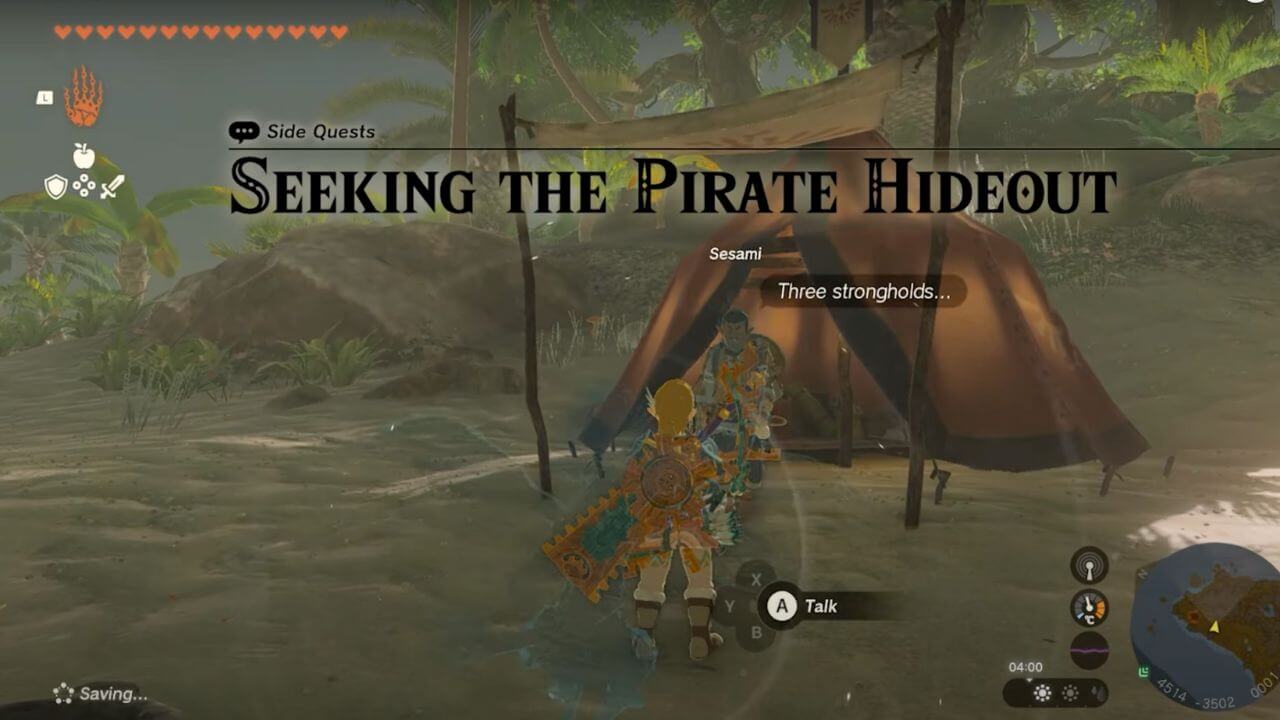 Seeking the Pirate Hideout in Zelda Tears of the Kingdom