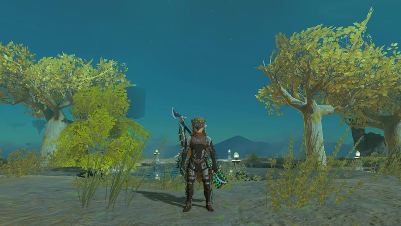 Link wearing Glide Armor in Tears of the Kingdom after beating the Bravery Island Skydiving Challenge
