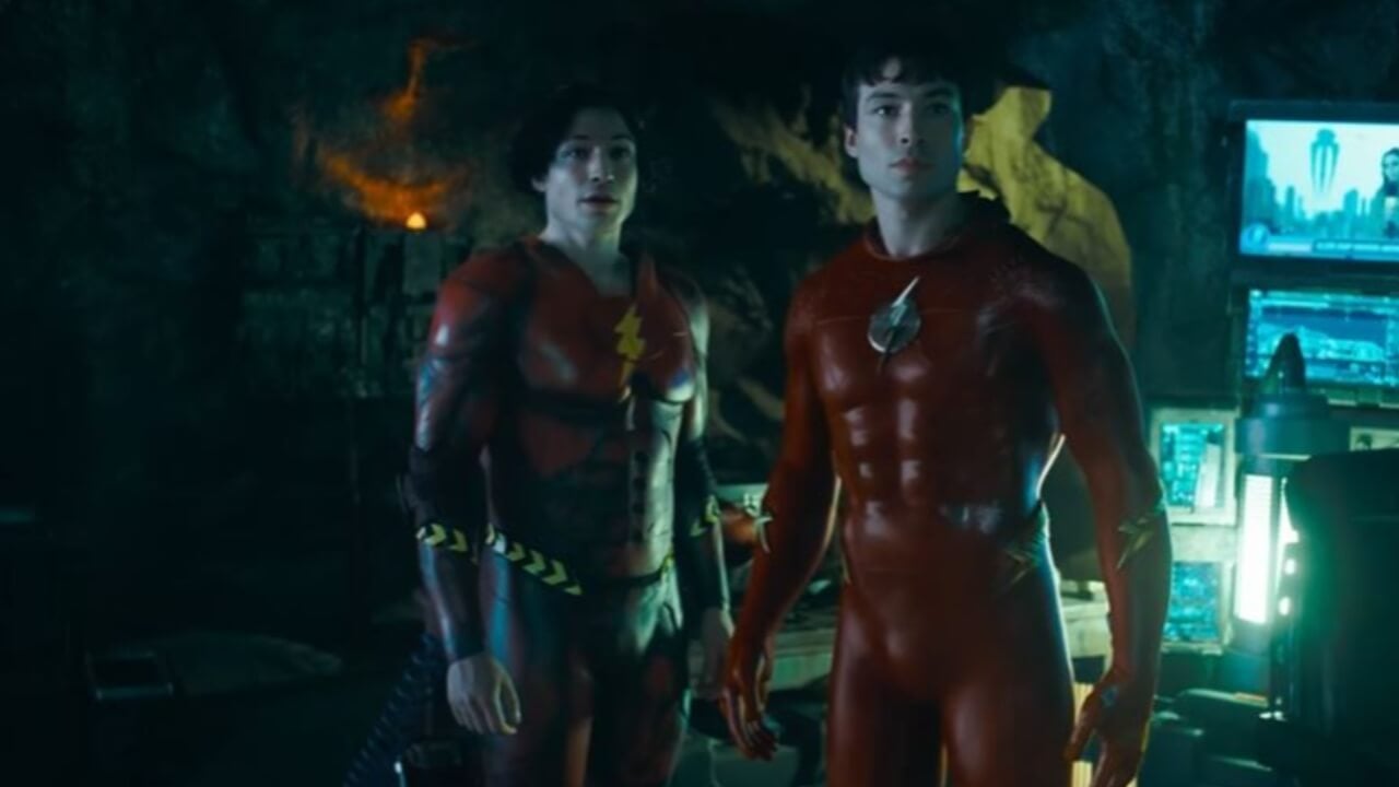 The Flash - two Barry Allens standing together