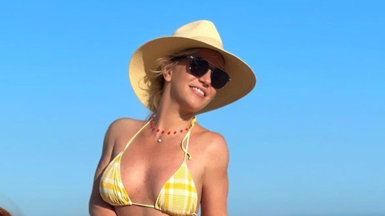 Britney Spears in yellow swimwear years after conservatorship battle