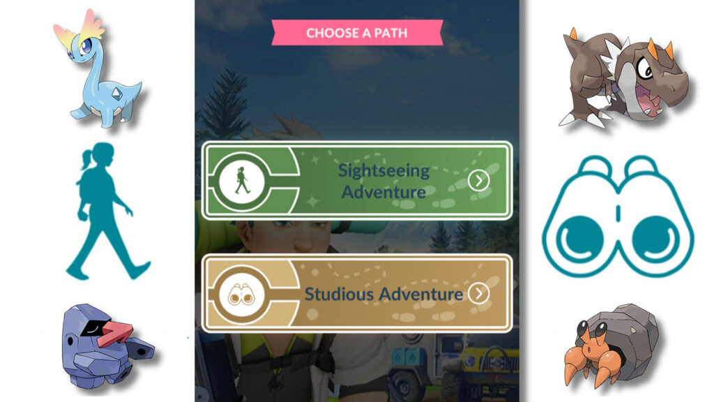 Choose Studious or Sightseeing in Pokemon Go Adventures Near and Far