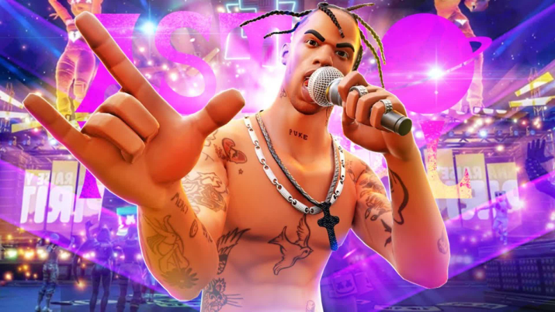 Concert De Travis Scott Skin À Fortnite