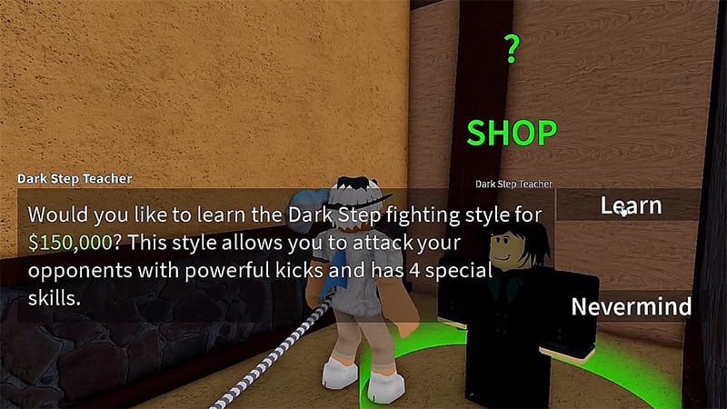 Blox Fruits Showcase: Dark Step (THE FIRST FIGHTING STYLE OF THE FIRST SEA)  