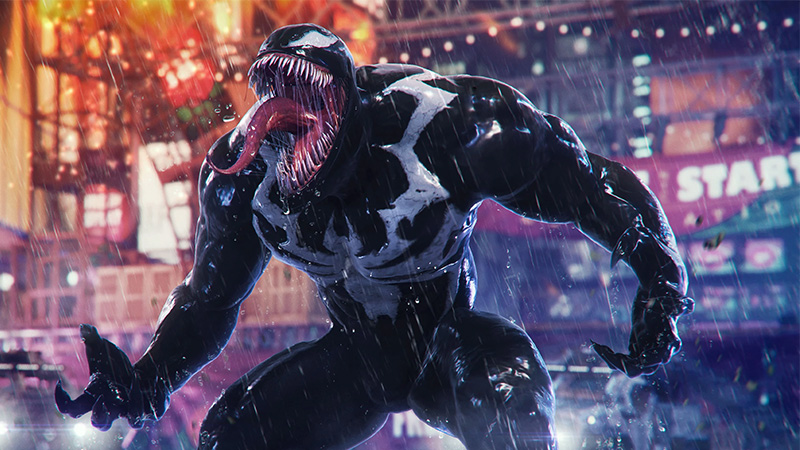 Venom makes an appearance in the Spider-Man 2 story trailer.
