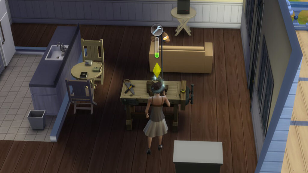 Woodworking Table for Handiness Skill in The Sims 4