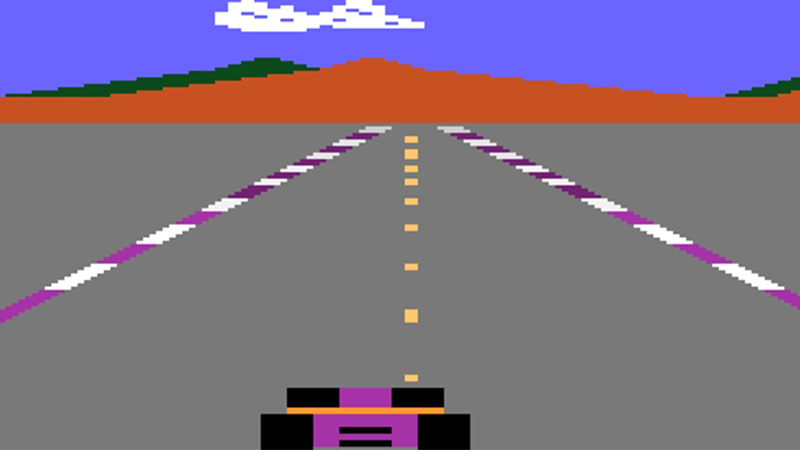 Pole Position pushed the Atari 2600 to its limits.