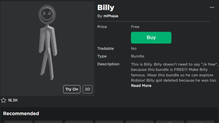 How To Get Billy Bundle in Roblox | The Nerd Stash