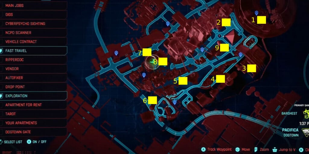 All 14 Relic Point Locations in Cyberpunk 2077 Phantom Liberty
