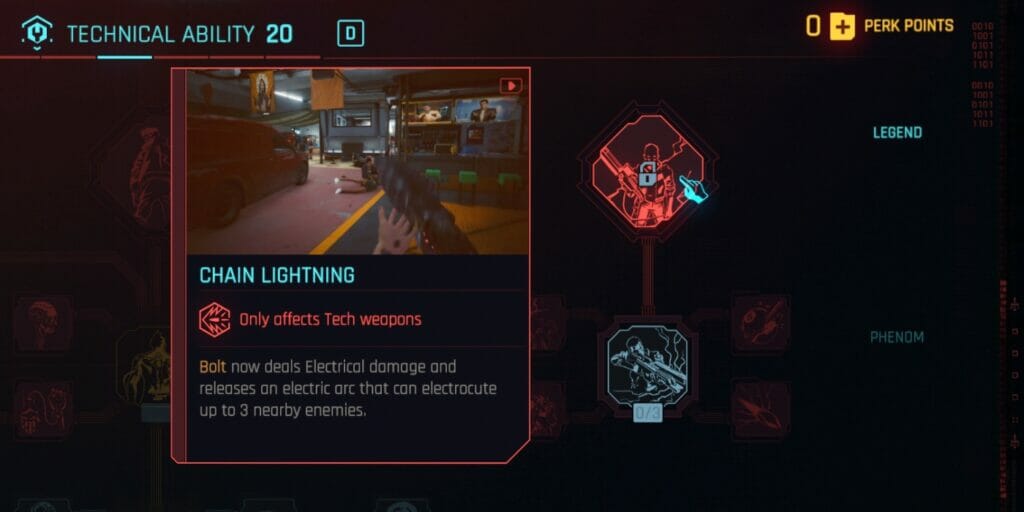 Chain Lightning from CD Projekt Red's dystopian RPG