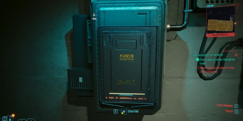 A fuse box in Phantom Liberty