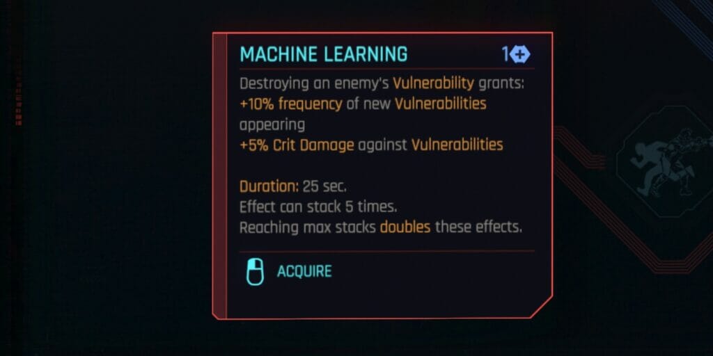 Machine Learning, one of the best Relic Perks in Cyberpunk 2077 2.0