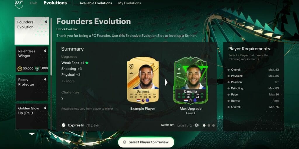 Best FC 24 Evolution Players