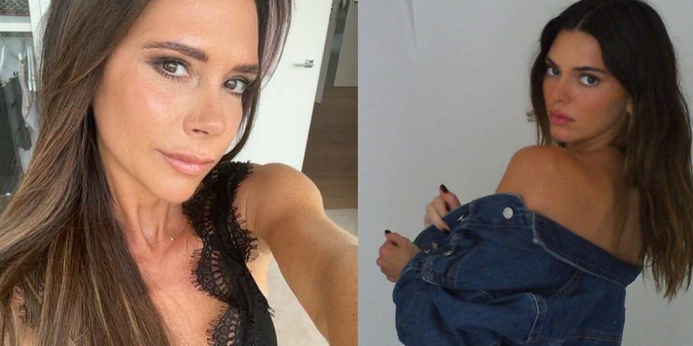 Kendall Jenner and Victoria Beckham pohoto merge