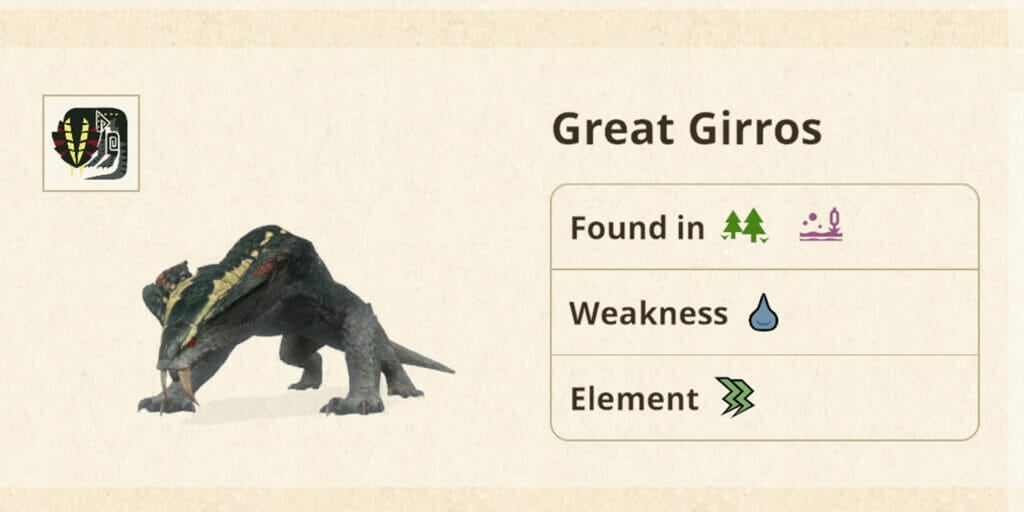 Great Girros Drop Rates in Monster Hunter Now