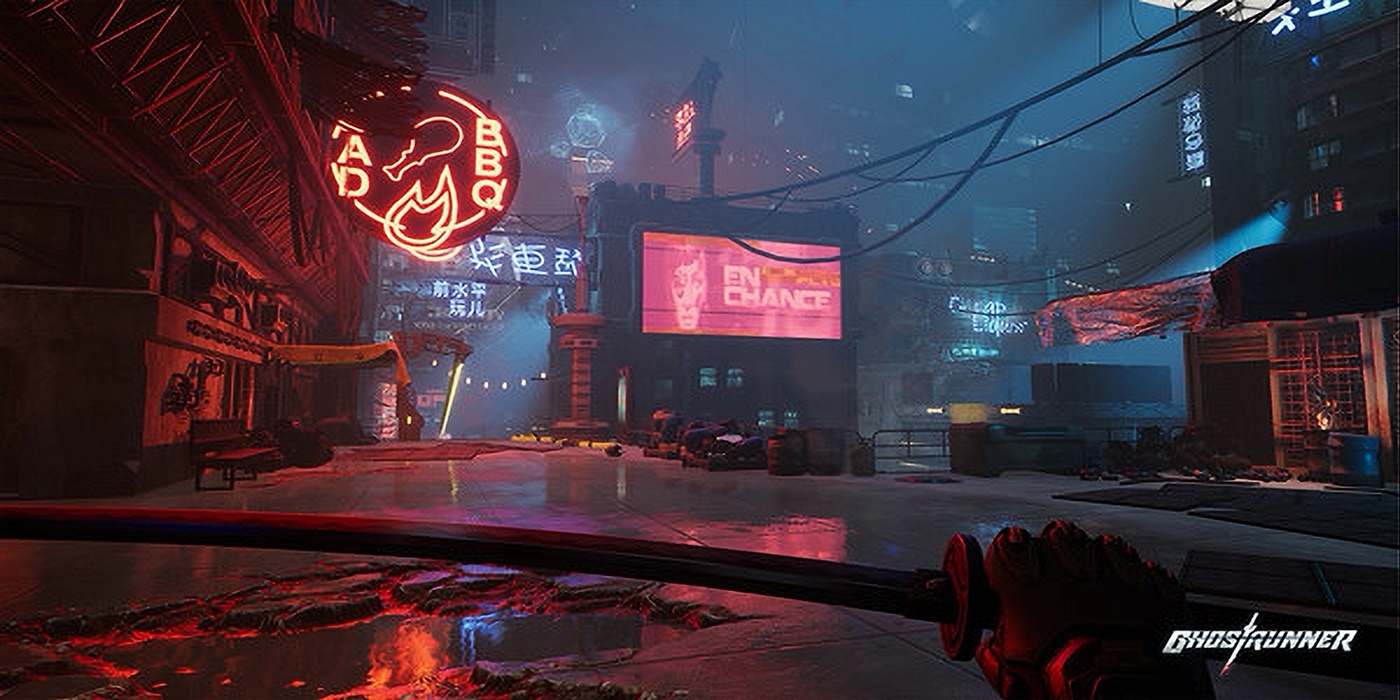 Ghostrunner is a great alternative to the RPG action of Cyberpunk 2077