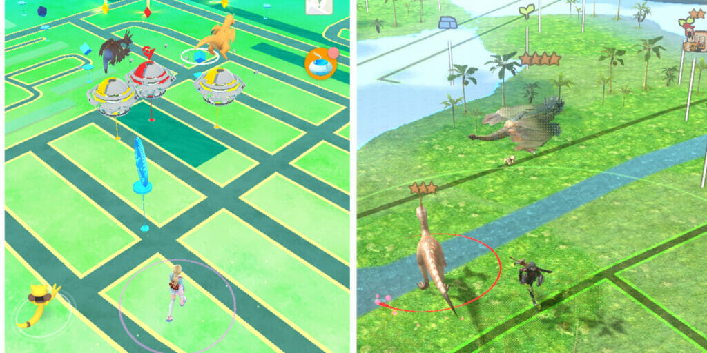 monster hunter now dynamic world vs pokemon go world