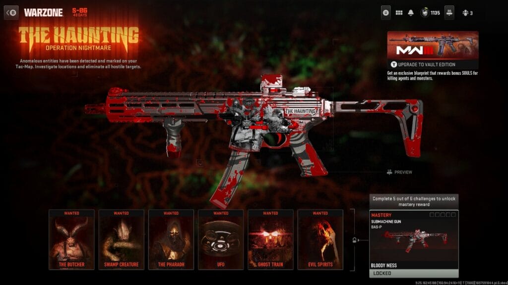 The Haunting Warzone Event Rewards