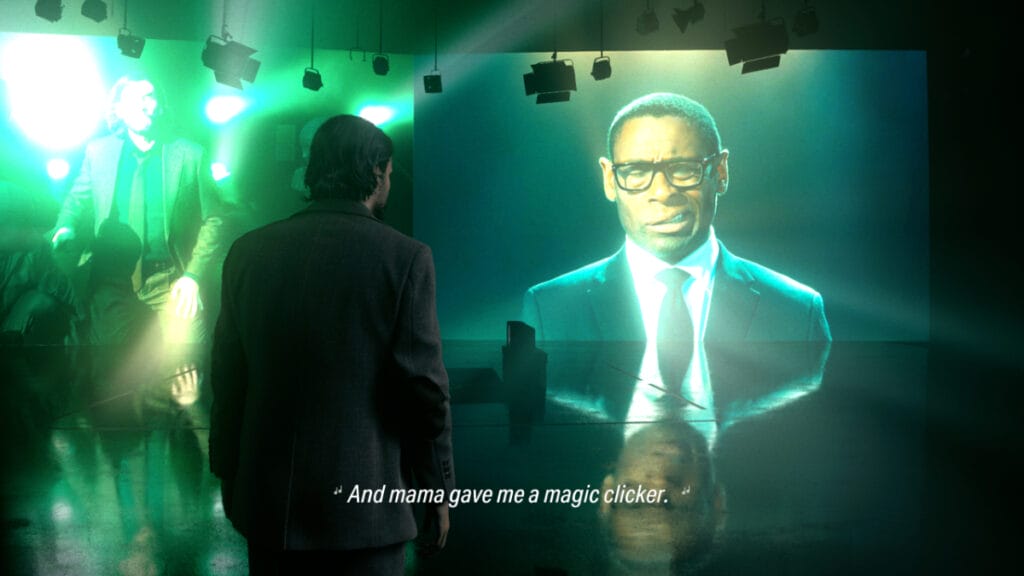 Mr. Door's projection during the musical scene in Alan Wake 2