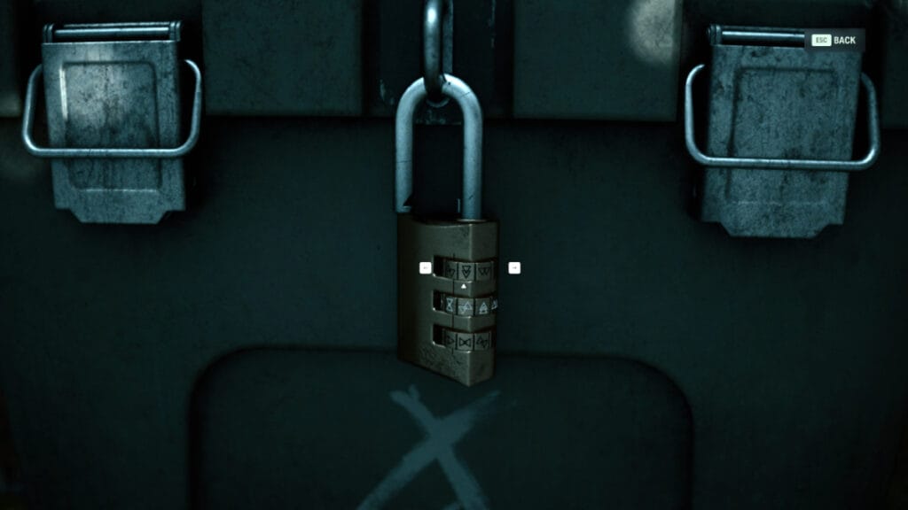 The solution to the crime scene stash padlock in Remedy Entertainment's new survival horror game