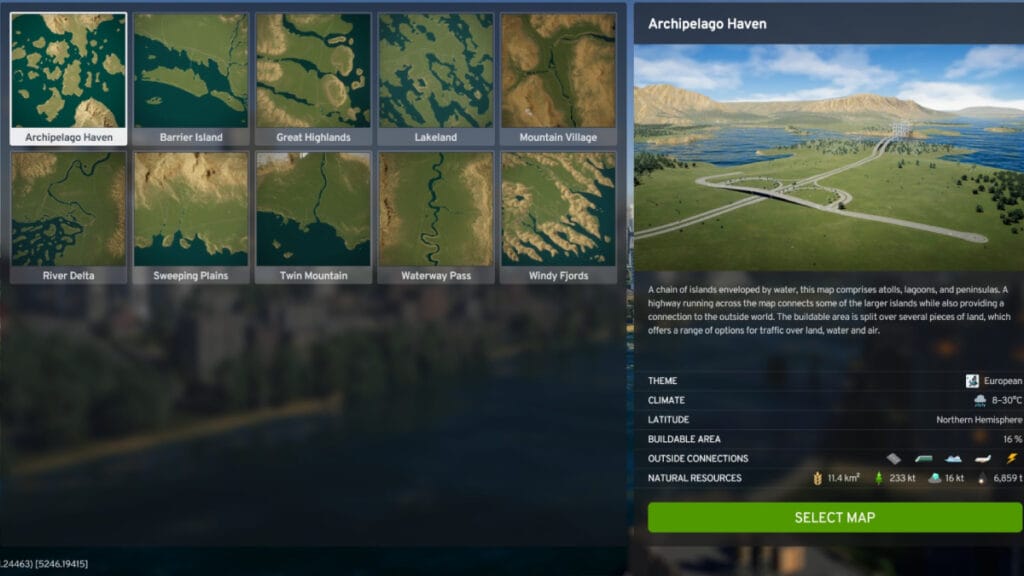 Archipelago Haven Map