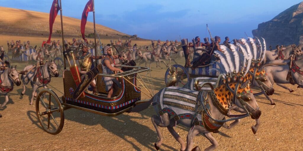 Gameplay of Total War: Pharoah is the strongest point.