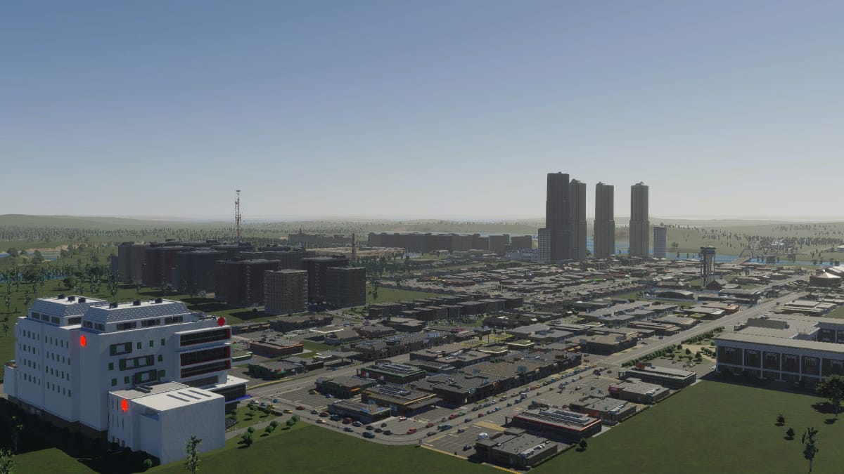 Mod «Performance Test – 100k population» for Cities: Skylines 2