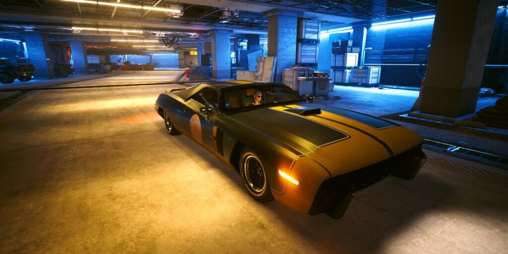 The car from the Moving Heat mission in Cyberpunk 2077