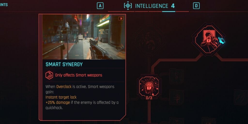 The Smart Synergy Perk in CD Projekt Red's dystopian RPG