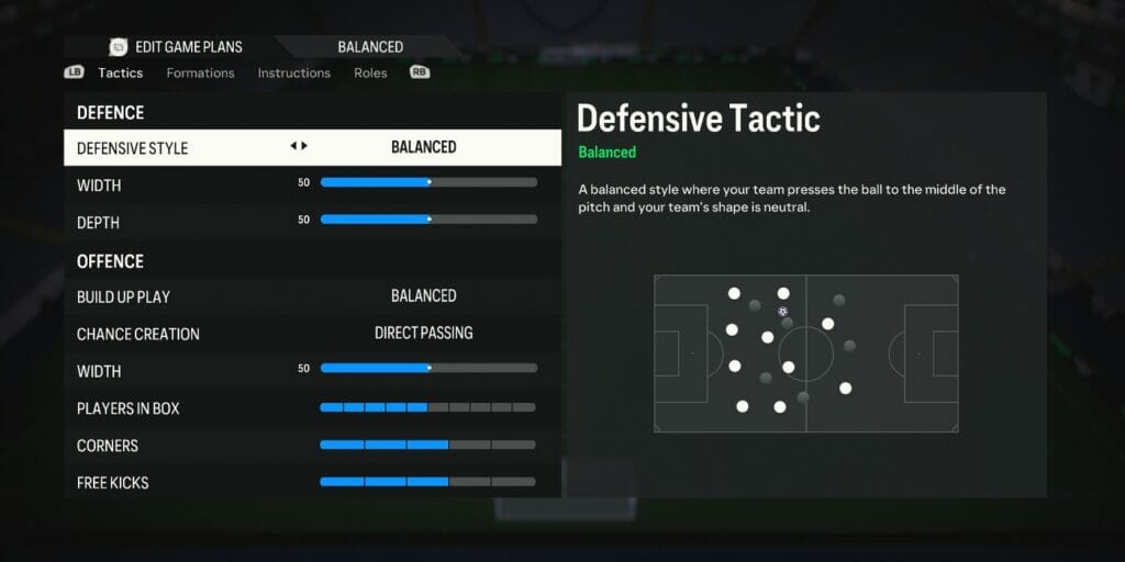 Balanced Defensive Tactic