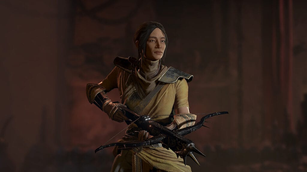 Diablo 4 Woman holding crossbow