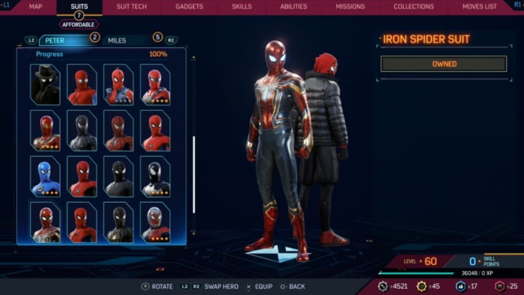 Every Peter Parker Spider-Man Suit in Spider-Man 2