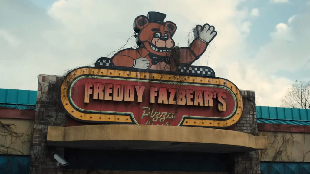 The Freddy Fazbear's logo in Five Nights At Freddys which might have a post-credits scene