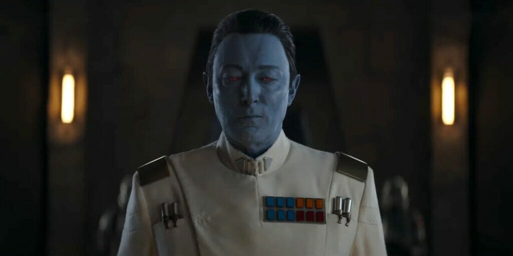 Grand Admiral Thrawn in the Star Wars series Ahsoka