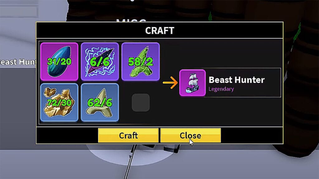 How To Build Beast Hunter Ship