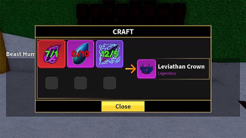 How to Craft Leviathan Crown