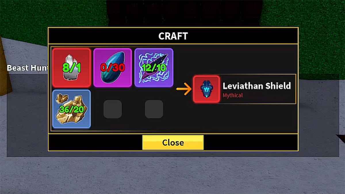 Leviathan Shield in Blox Fruits