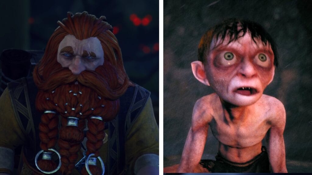 Lord of the Rings Game vs Gollum